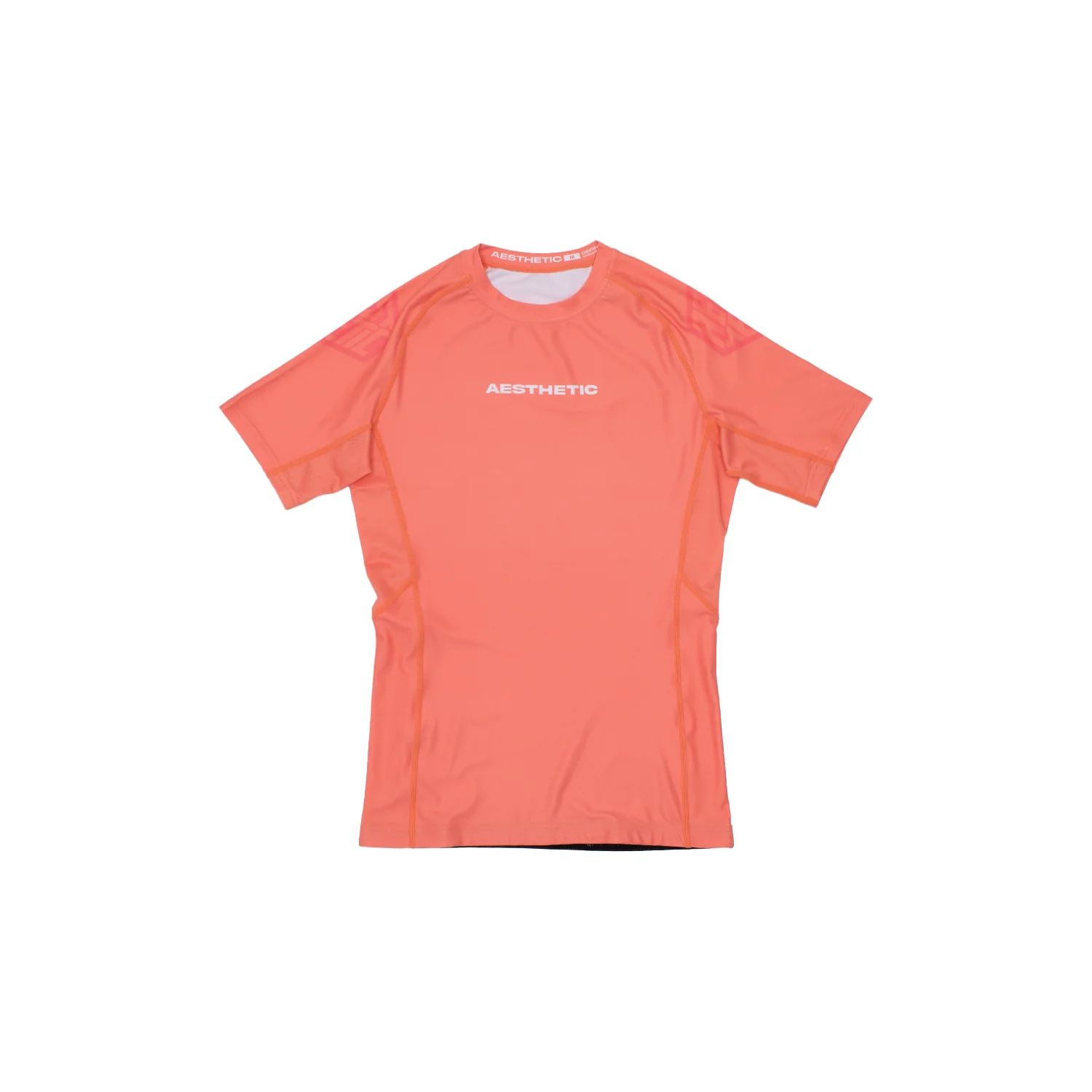 Pastel Coral Short Sleeve Rashguard